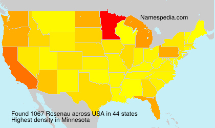 Surname Rosenau in USA