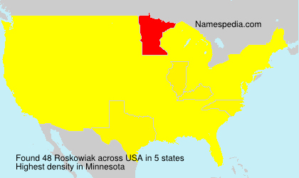 Surname Roskowiak in USA
