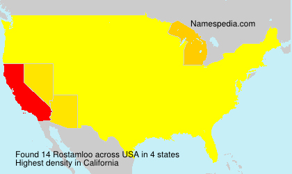 Surname Rostamloo in USA