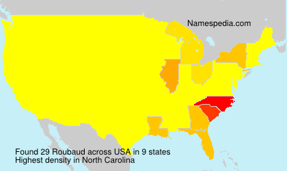 Surname Roubaud in USA