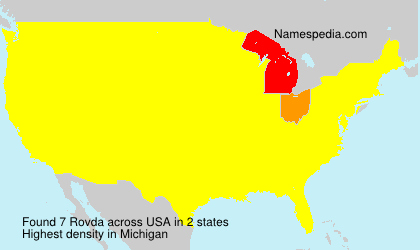 Surname Rovda in USA