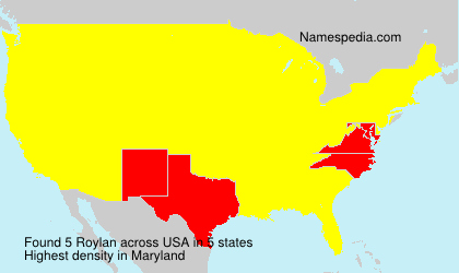 Surname Roylan in USA