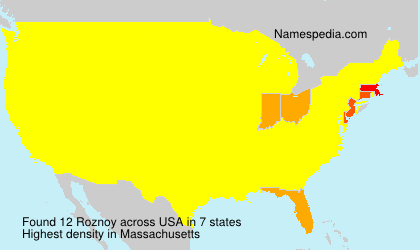 Surname Roznoy in USA