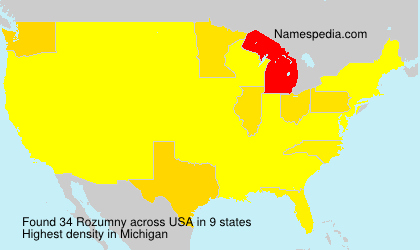 Surname Rozumny in USA