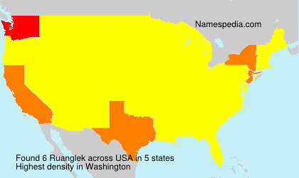 Surname Ruanglek in USA