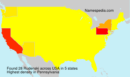 Surname Rudenski in USA