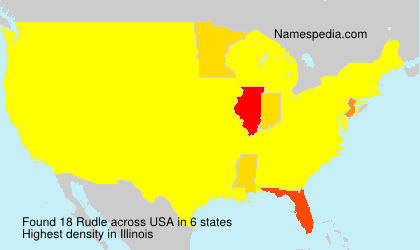 Surname Rudle in USA