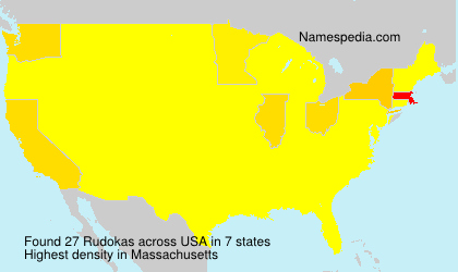 Surname Rudokas in USA