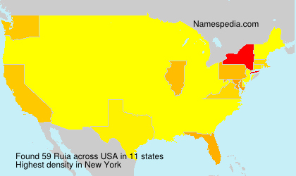Surname Ruia in USA