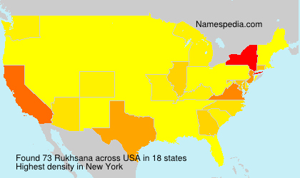 Surname Rukhsana in USA