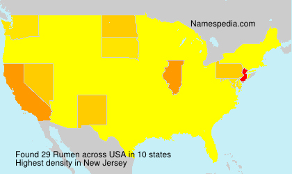 Surname Rumen in USA