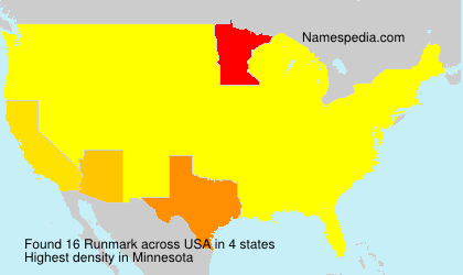 Surname Runmark in USA