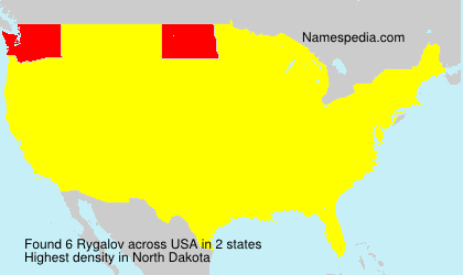 Surname Rygalov in USA