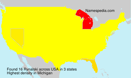 Surname Rynalski in USA