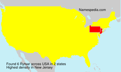 Surname Rytsar in USA