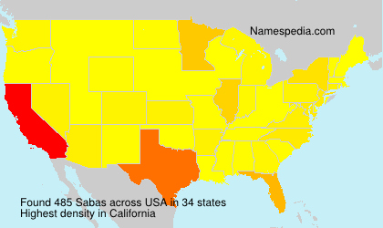 Surname Sabas in USA