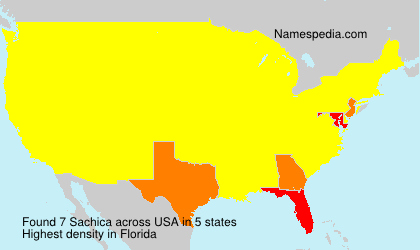 Surname Sachica in USA