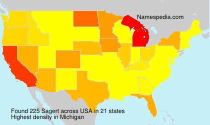 Surname Sagert in USA