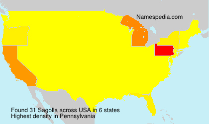 Surname Sagolla in USA