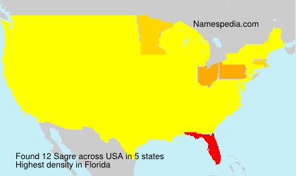 Surname Sagre in USA