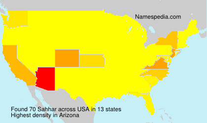 Surname Sahhar in USA