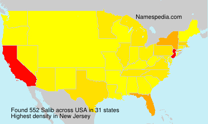 Surname Salib in USA