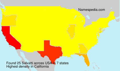 Surname Salvatti in USA
