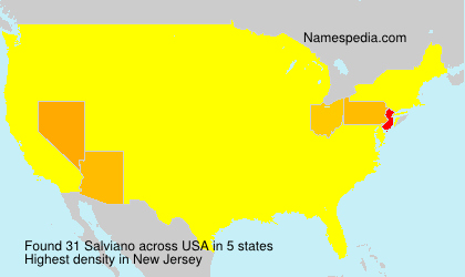 Surname Salviano in USA