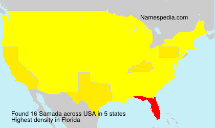 Surname Samada in USA