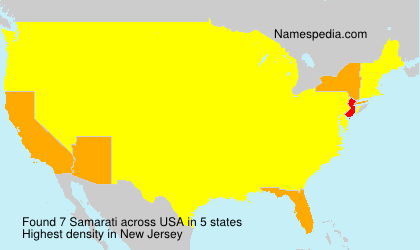 Surname Samarati in USA