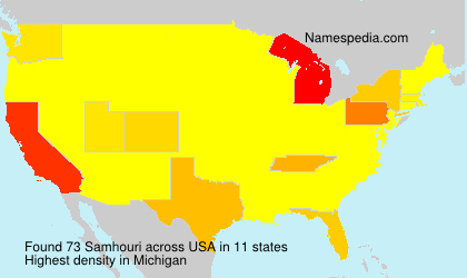 Surname Samhouri in USA
