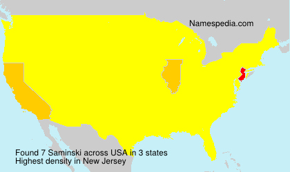 Surname Saminski in USA