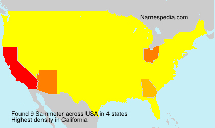Surname Sammeter in USA