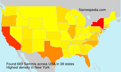 Surname Sammis in USA