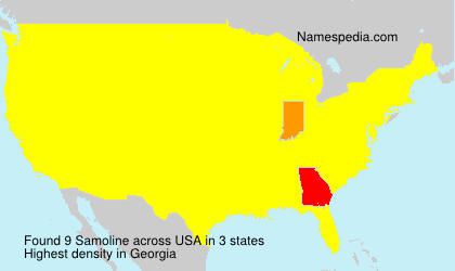 Surname Samoline in USA