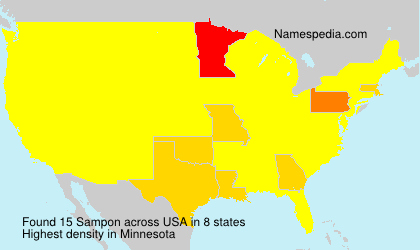 Surname Sampon in USA