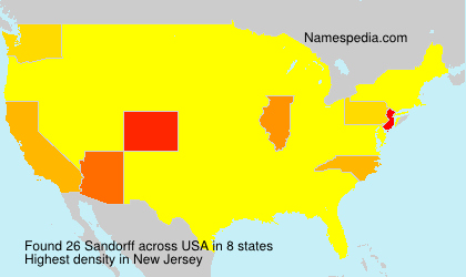 Surname Sandorff in USA