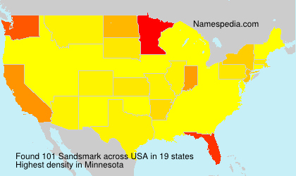 Surname Sandsmark in USA