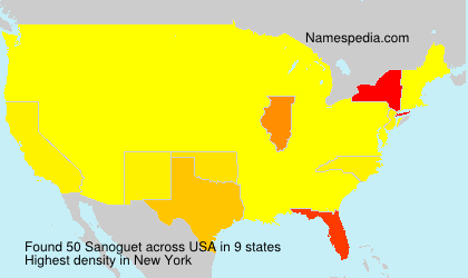 Surname Sanoguet in USA