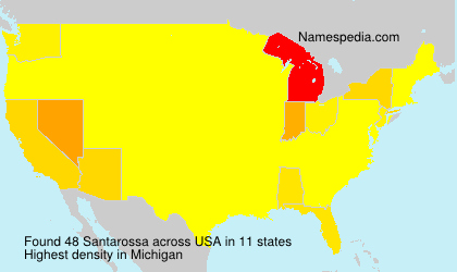 Surname Santarossa in USA