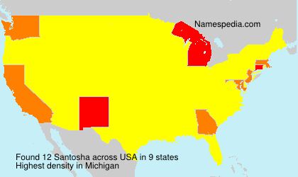 Surname Santosha in USA