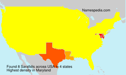 Surname Sarafidis in USA