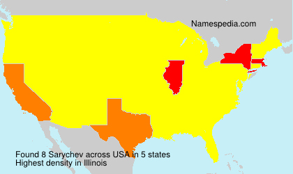 Surname Sarychev in USA