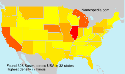 Surname Sasek in USA