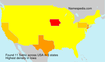 Surname Satrio in USA