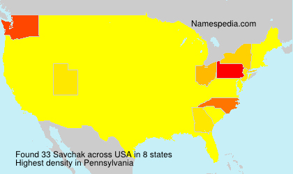 Surname Savchak in USA