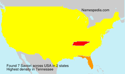Surname Saviori in USA