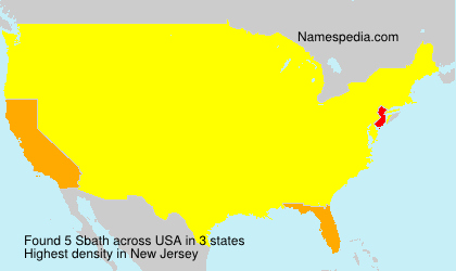 Surname Sbath in USA