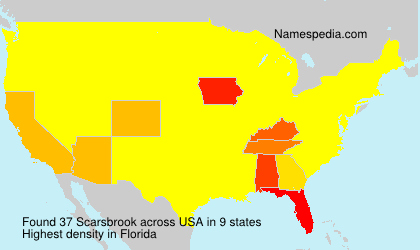 Surname Scarsbrook in USA