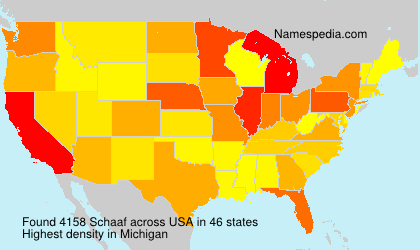 Surname Schaaf in USA